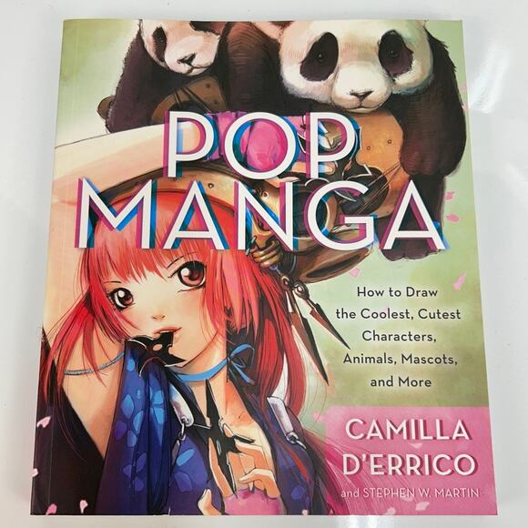 Lot of 2 Manga Drawing Books Softcover Pop D'errico Martin Beginner Shoujo Hart - Picture 4 of 14